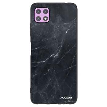 Picasee Μαύρη θήκη σιλικόνης για Samsung Galaxy A22 A226B 5G - Black marble