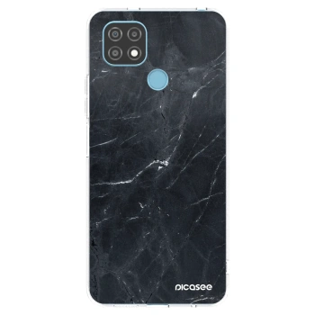 Picasee διαφανής θήκη σιλικόνης Realme C21 - Black marble