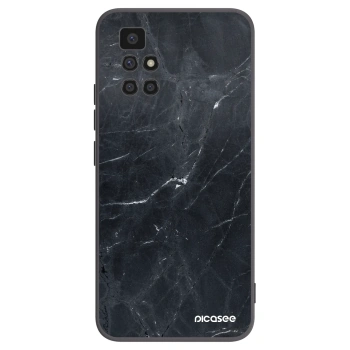 Picasee Μαύρη θήκη σιλικόνης για Xiaomi Redmi 10 - Black marble