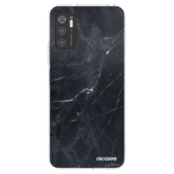Picasee διαφανής θήκη σιλικόνης Xiaomi Poco M3 Pro 5G - Black marble