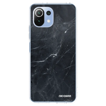 Picasee διαφανής θήκη σιλικόνης Xiaomi 11 Lite 5G NE - Black marble