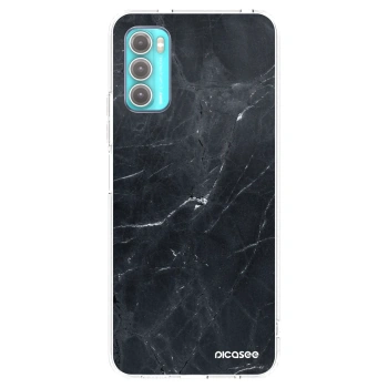 Picasee διαφανής θήκη σιλικόνης Motorola Moto G60 - Black marble