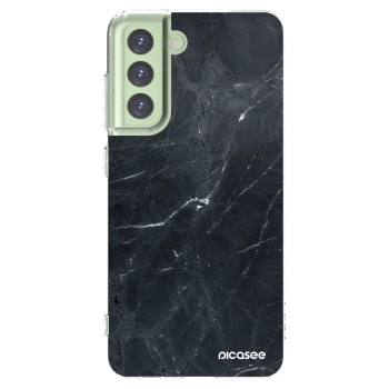 Picasee διαφανής θήκη σιλικόνης Samsung Galaxy S21 FE 5G - Black marble