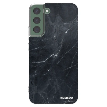 Picasee διαφανής θήκη σιλικόνης Samsung Galaxy S22+ 5G - Black marble