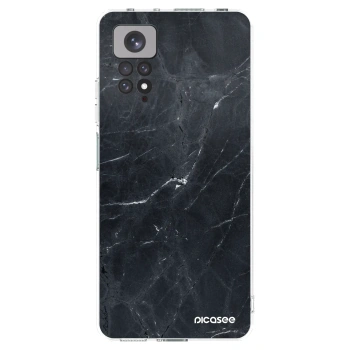 Picasee διαφανής θήκη σιλικόνης Xiaomi Redmi Note 11 - Black marble