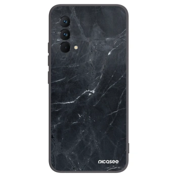 Picasee Μαύρη θήκη σιλικόνης για Realme GT Master Edition 5G - Black marble