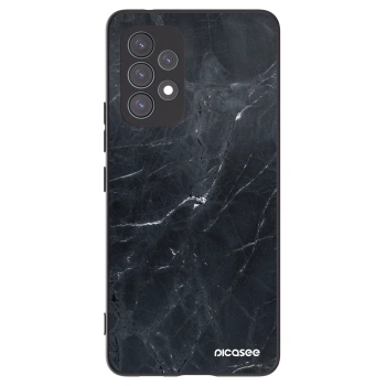 Picasee Μαύρη θήκη σιλικόνης για Samsung Galaxy A53 5G A536 - Black marble