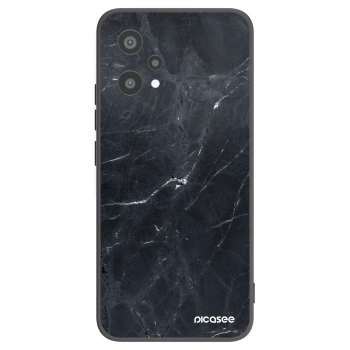 Picasee Μαύρη θήκη σιλικόνης για Realme 9 Pro 5G - Black marble