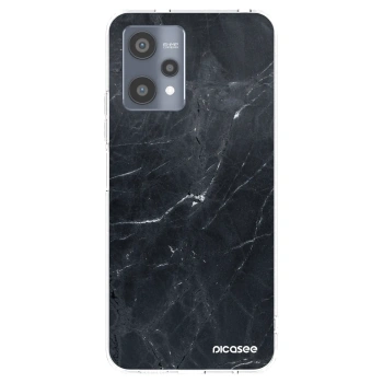 Picasee διαφανής θήκη σιλικόνης Realme 9 Pro 5G - Black marble