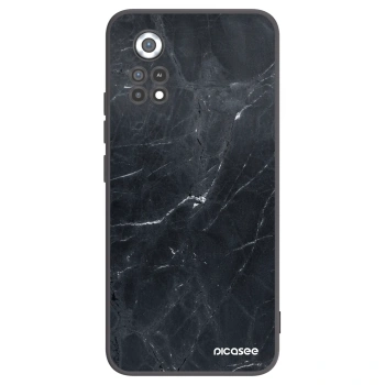 Picasee Μαύρη θήκη σιλικόνης για Xiaomi Poco X4 Pro 5G - Black marble