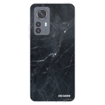 Picasee διαφανής θήκη σιλικόνης Xiaomi 12 Pro - Black marble