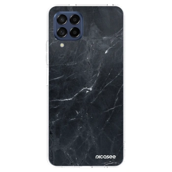 Picasee διαφανής θήκη σιλικόνης Samsung Galaxy M53 5G - Black marble