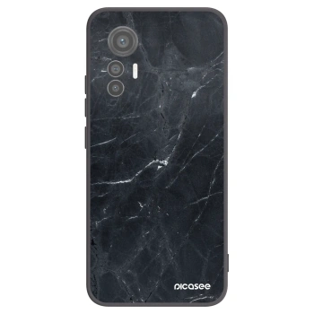 Picasee Μαύρη θήκη σιλικόνης για Xiaomi 12 Lite - Black marble
