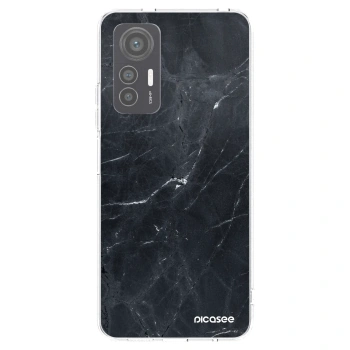 Picasee διαφανής θήκη σιλικόνης Xiaomi 12 Lite - Black marble