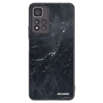 Picasee Μαύρη θήκη σιλικόνης για Xiaomi Redmi Note 11 Pro+ 5G - Black marble