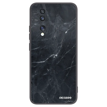 Picasee Μαύρη θήκη σιλικόνης για Honor 70 - Black marble