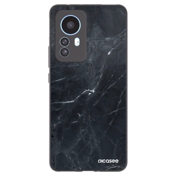 Picasee Μαύρη θήκη σιλικόνης για Xiaomi 12T - Black marble