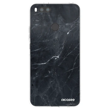 Picasee διαφανής θήκη σιλικόνης Xiaomi Redmi A1 - Black marble