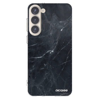 Picasee διαφανής θήκη σιλικόνης Samsung Galaxy S23+ 5G - Black marble