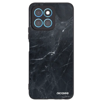 Picasee Μαύρη θήκη σιλικόνης για Honor X8 5G - Black marble