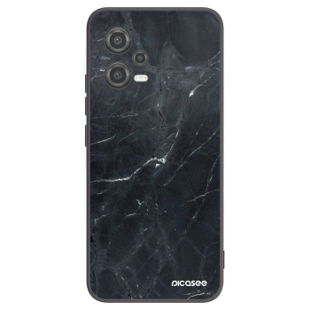 Picasee Μαύρη θήκη σιλικόνης για Xiaomi Poco X5 - Black marble