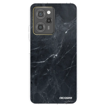 Picasee Μαύρη θήκη σιλικόνης για Xiaomi Poco X5 Pro - Black marble