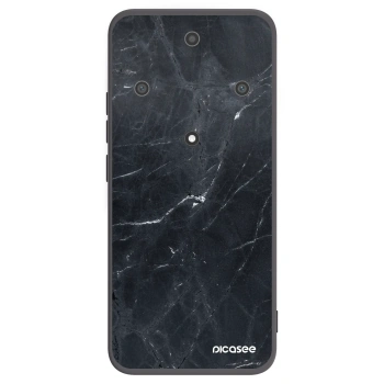 Picasee Μαύρη θήκη σιλικόνης για Honor Magic5 Lite 5G - Black marble
