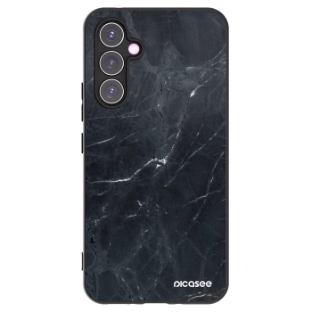 Picasee Μαύρη θήκη σιλικόνης για Samsung Galaxy A54 5G A546B - Black marble