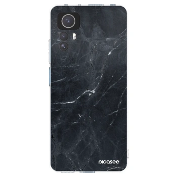Picasee διαφανής θήκη σιλικόνης Xiaomi Redmi Note 12S - Black marble