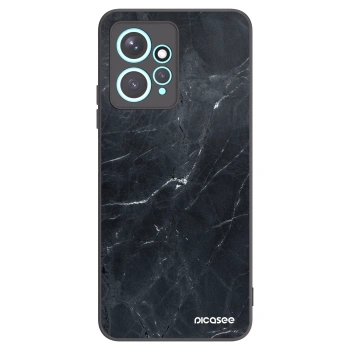 Picasee Μαύρη θήκη σιλικόνης για Xiaomi Redmi Note 12 4G - Black marble