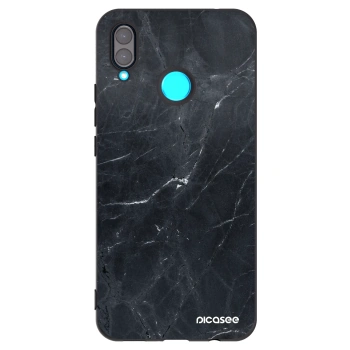 Picasee Μαύρη θήκη σιλικόνης για Huawei Nova 3 - Black marble