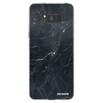 Picasee διαφανής θήκη σιλικόνης Samsung Galaxy S8 G950F - Black marble