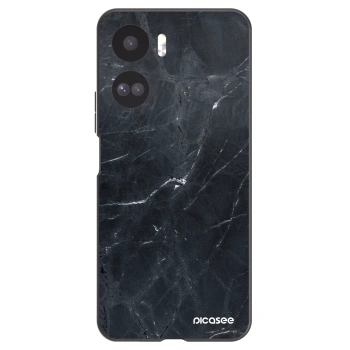 Picasee Μαύρη θήκη σιλικόνης για Honor 90 Lite 5G - Black marble