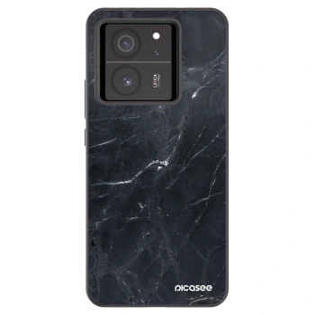 Picasee Μαύρη θήκη σιλικόνης για Xiaomi 13T - Black marble