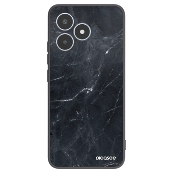 Picasee Μαύρη θήκη σιλικόνης για Realme C53 - Black marble