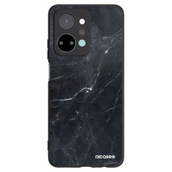 Picasee Μαύρη θήκη σιλικόνης για Honor X7a - Black marble
