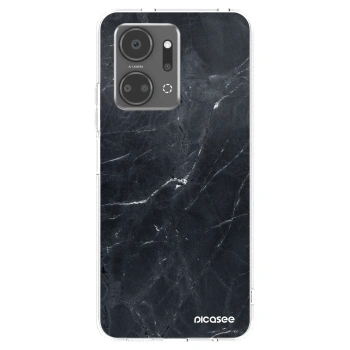 Picasee διαφανής θήκη σιλικόνης Honor X7a - Black marble