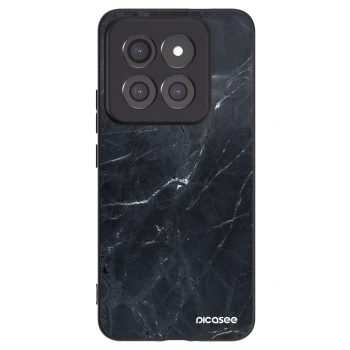 Picasee Μαύρη θήκη σιλικόνης για Xiaomi 14 Pro - Black marble