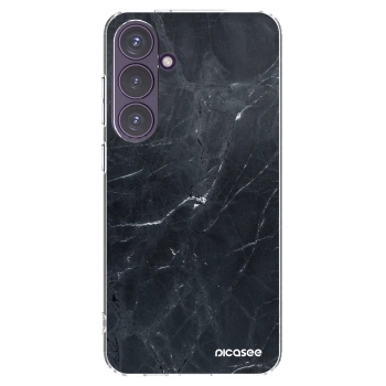 Picasee διαφανής θήκη σιλικόνης Samsung Galaxy S24+ S926B 5G - Black marble