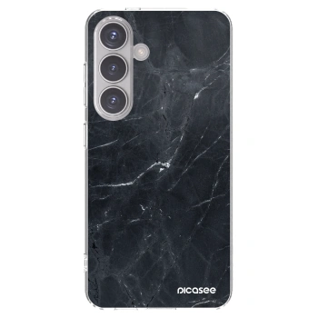 Picasee διαφανής θήκη σιλικόνης Samsung Galaxy S24 S921B 5G - Black marble