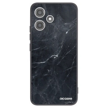 Picasee Μαύρη θήκη σιλικόνης για Xiaomi Redmi 12 5G - Black marble