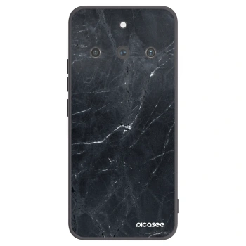 Picasee Μαύρη θήκη σιλικόνης για Realme 11 Pro+ - Black marble