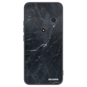 Picasee Μαύρη θήκη σιλικόνης για Honor Magic6 Lite 5G - Black marble