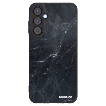 Picasee Μαύρη θήκη σιλικόνης για Samsung Galaxy A25 A256B 5G - Black marble