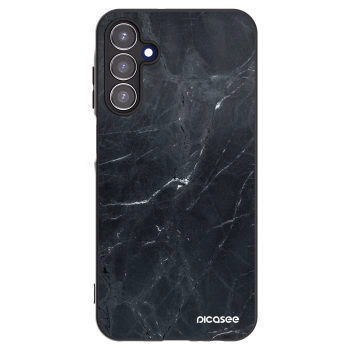 Picasee Μαύρη θήκη σιλικόνης για Samsung Galaxy A15 A156B 5G - Black marble