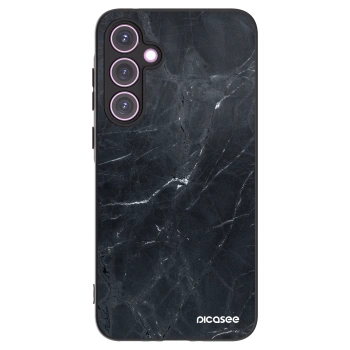 Picasee Μαύρη θήκη σιλικόνης για Samsung Galaxy A35 5G A356B - Black marble
