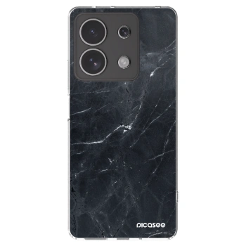 Picasee διαφανής θήκη σιλικόνης Xiaomi Redmi Note 13 4G - Black marble