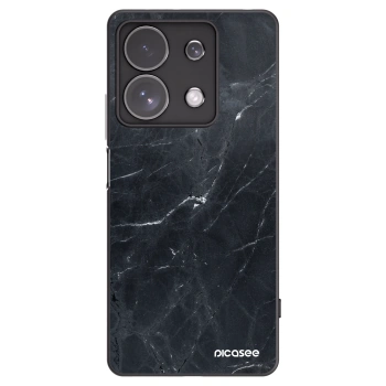 Picasee Μαύρη θήκη σιλικόνης για Xiaomi Redmi Note 13 Pro 4G - Black marble