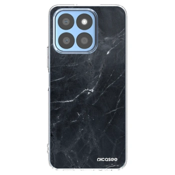 Picasee διαφανής θήκη σιλικόνης Honor X8b - Black marble