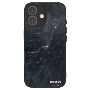 Picasee ULTIMATE CASE για Apple iPhone 16 - Black marble